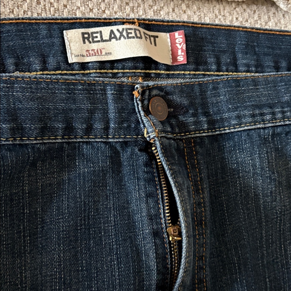 Levi's Dark Blue Relaxed Fit Jeans - Picture 2 of 5